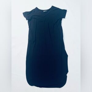 Maverick the Collection black short sleeve relaxed fit maxi dress size small